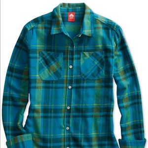Thick teal flannel